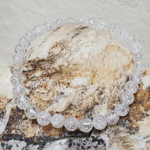 Bergkristall Heilstein Armband cracked - Klarsicht und Spiritualität
