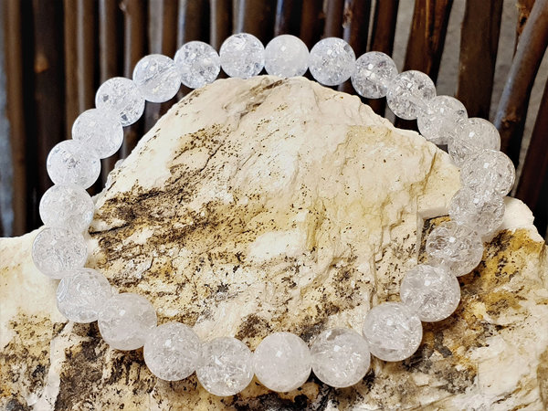 Bergkristall Heilstein Armband cracked - Klarsicht und Spiritualität