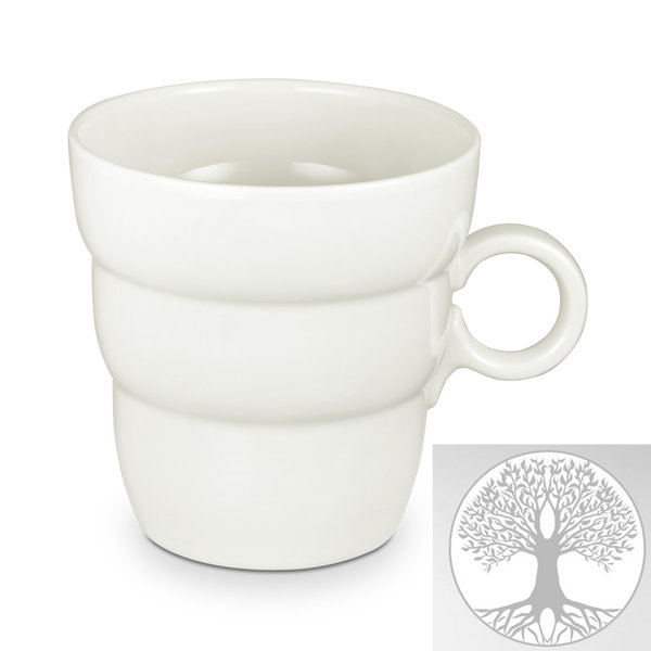 Shinno Tee- und Kaffeebecher mit Baum des Lebens
